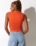 image of Monlo Crop Top in Aperol Spritz Orange Lips