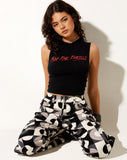 Image of Monlo Vest Top in Black For The Thrills