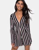 Moran Jumpsuit in Formal Stripe