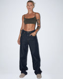 Image of Keenan Crop Top in Lycra Olive