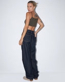 Image of Keenan Crop Top in Lycra Olive