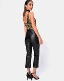 Image of Moto Pants in Vegan Leather Black