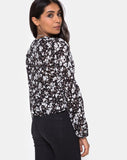 Mousye Top in Dark Wild Flower