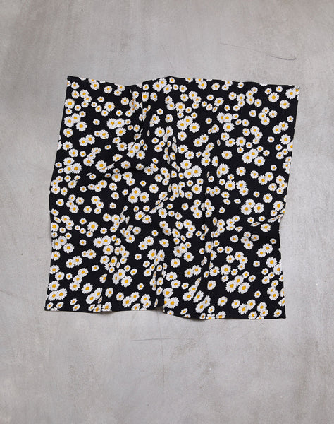 Bandana in Mini Daisy Black