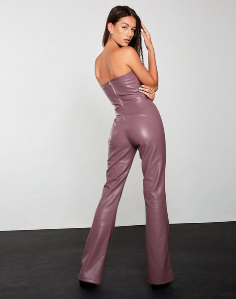 Image of Eara Corset Top in PU Purple