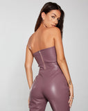 Image of Eara Corset Top in PU Purple