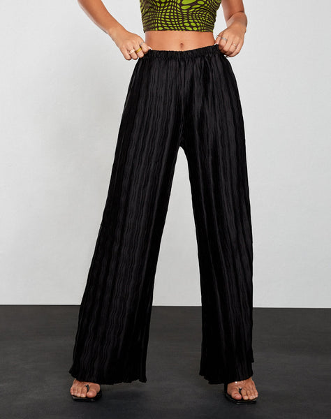 Image of Bian Trouser in Crinkle Black