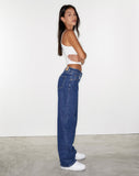 image of Low Rise Parallel Jeans in 90's Blue