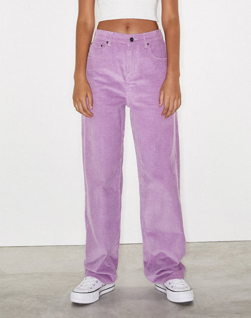 Image of Parallel Trouser in Cord Lilac