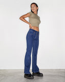 image of Low Rise Seam Jeans in 90's Indigo