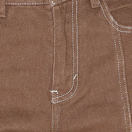 Seam Parallel Jeans in Rich Brown