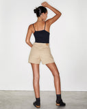 Image of Mom Denim Short in Winter Sandwash