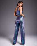 Image of Rutika Crop Top in Holographic Purple