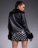 Image of Neliya Jacket in Pu Black