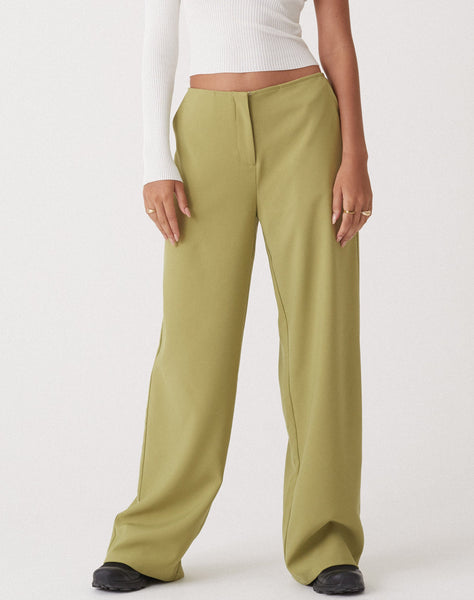 image of MOTEL X OLIVIA NEILL Amadi Wide Leg Trouser in Tailoring Seamfoam Green