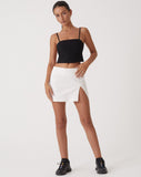 Image of MOTEL X OLIVIA NEILL Merita Crop Top in Tailoring Black