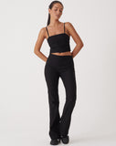 Image of MOTEL X OLIVIA NEILL Merita Crop Top in Tailoring Black