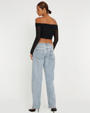 image of Nagini Bardot Crop Top in Black