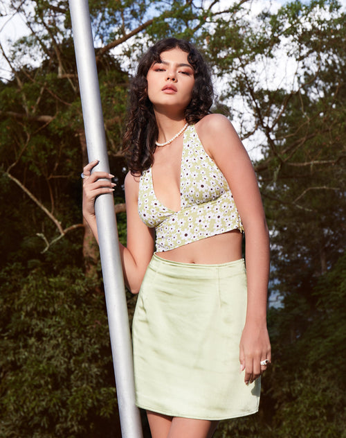 Image of Nanda Crop Top in Daisy Duke Green