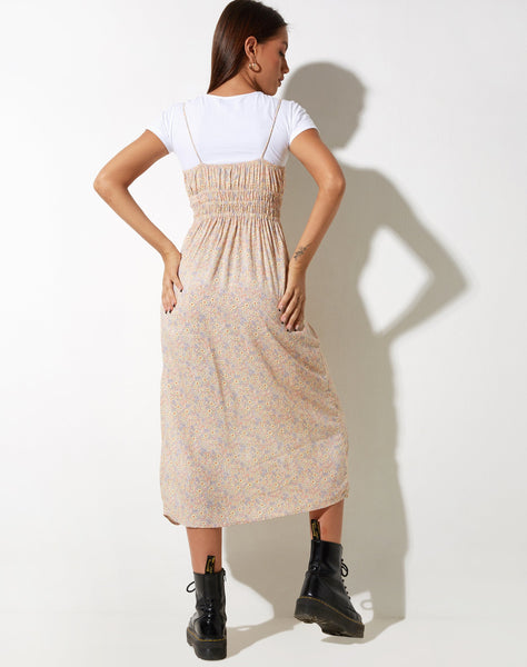 Image of Jeyro Midi Dress in 70s Prairie Girl Floral