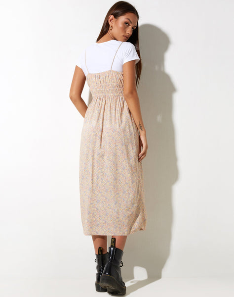 Image of Jeyro Midi Dress in 70s Prairie Girl Floral