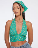 Image of Bandana in Paisley Fun Green