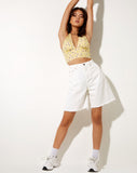 Image of Nanda Crop Top in Wild Flower Lemon Drop