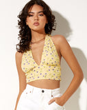 Image of Nanda Crop Top in Wild Flower Lemon Drop