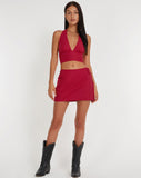 image of Nania Crop Top in Tango Red