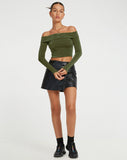 image of Nasari Crop Top in Khaki