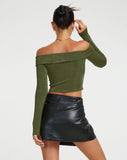 image of Nasari Crop Top in Khaki