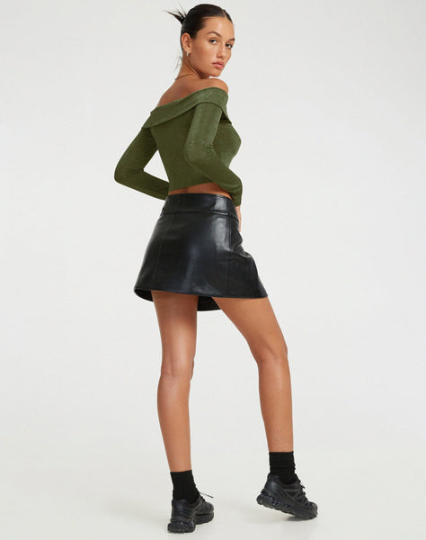 image of Nasari Crop Top in Khaki