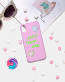 Phone Case in Matte Pink with Hot New Me  X Top Girl