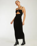 image of Nayara Midi Dress in Black