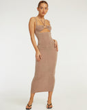 image of Nayara Cutout Maxi Dress in London Fog