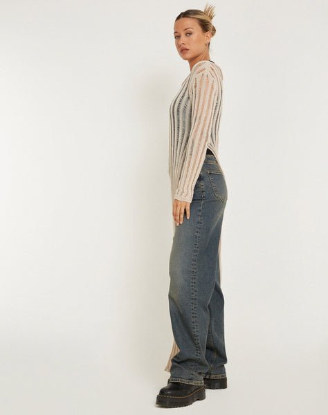 image of Nekici Long Sleeve Top in Natural