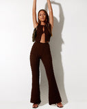 Image of Neno Crop Top in Bubble Jersey Brown