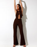 Image of Meldi Trouser in Bubble Jersey Brown