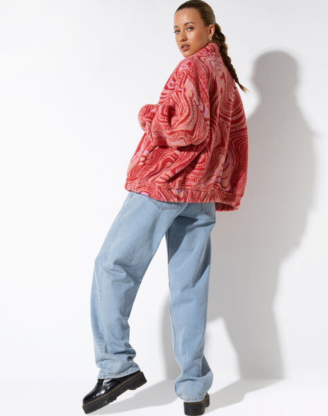 image of Nereo Jacket in Ripple Pink