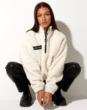 Image of Nero Jacket in Borg Ivory with Angel Energy Label