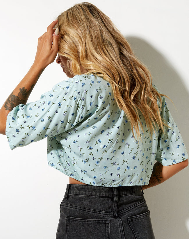 Image of Nindia Shirt in Pretty Petal Green