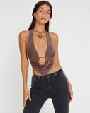 Image of Nindita Crop Top in Peppercorn