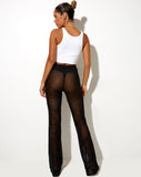 Image of Noa Trouser in Mesh Black