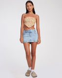 image of Nolda Crop Top in Ditsy Tangerine