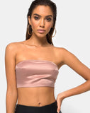 Nolia Tube top in Satin Gold