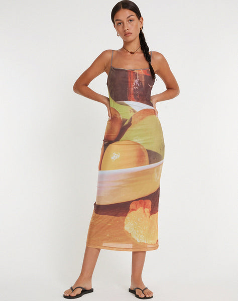 image of Nori Maxi Dress in Fruit Photoprint