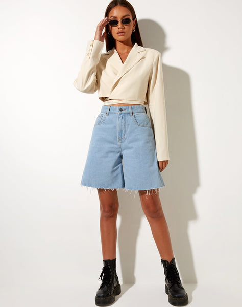 Notus Cropped Blazer in Tailoring Cream