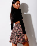 Nusha Mini Skirt in Autumn Blossom