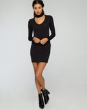 Nymphea Bodycon Dress in Black