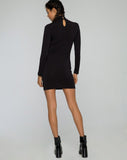 Nymphea Bodycon Dress in Black